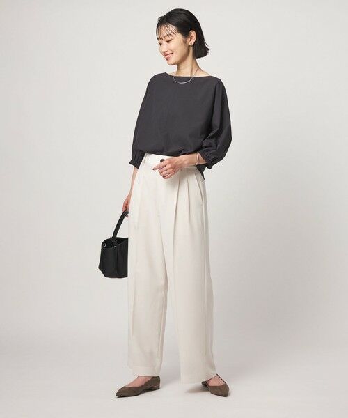 green label relaxing / グリーンレーベル リラクシング シャツ・ブラウス | Breeze Cool ボートネック 7分袖 ブラウス マシンウォッシャブル 吸水速乾 通気性 UVカット | 詳細7