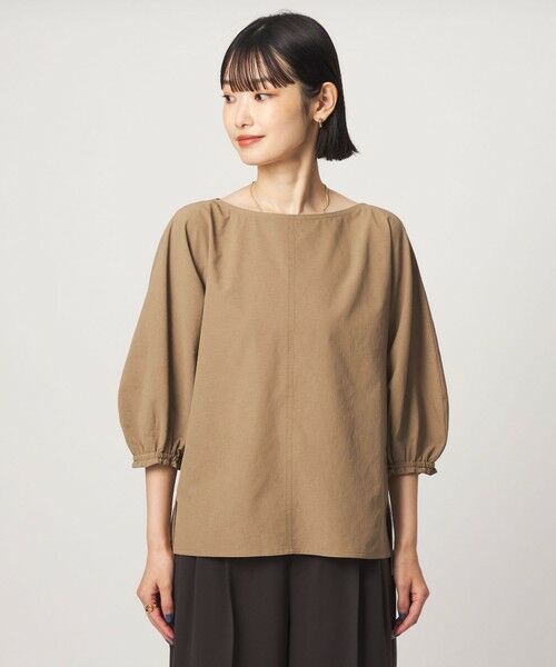 green label relaxing / グリーンレーベル リラクシング シャツ・ブラウス | Breeze Cool ボートネック 7分袖 ブラウス マシンウォッシャブル 吸水速乾 通気性 UVカット | 詳細14