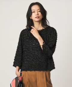 green label relaxing / グリーンレーベル リラクシング シャツ・ブラウス | レオパード カット ジャガード ブラウス