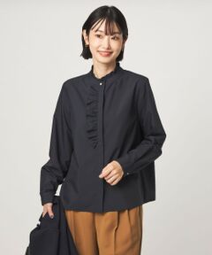 green label relaxing / グリーンレーベル リラクシング シャツ・ブラウス | フリル ディテール ブラウス マシンウォッシャブル UVカット