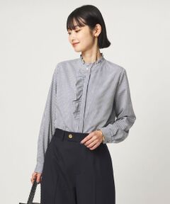 green label relaxing / グリーンレーベル リラクシング シャツ・ブラウス | フリル ディテール ブラウス マシンウォッシャブル UVカット