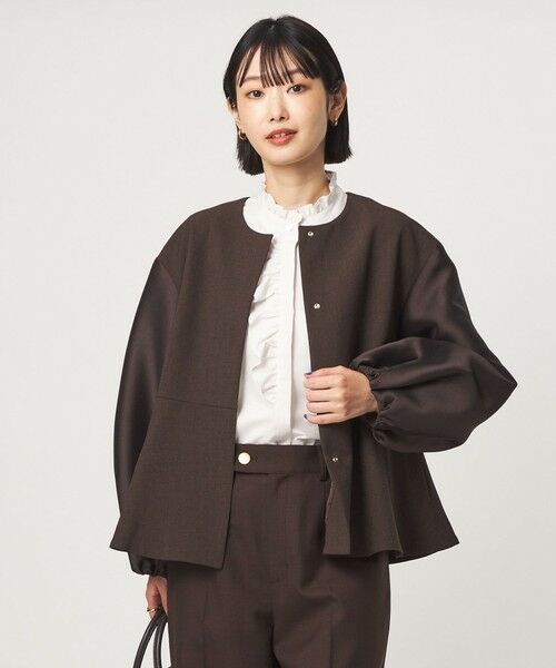 green label relaxing / グリーンレーベル リラクシング シャツ・ブラウス | フリル ディテール ブラウス マシンウォッシャブル UVカット | 詳細4
