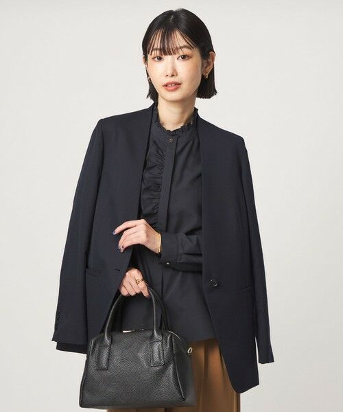 green label relaxing / グリーンレーベル リラクシング シャツ・ブラウス | フリル ディテール ブラウス マシンウォッシャブル UVカット | 詳細15