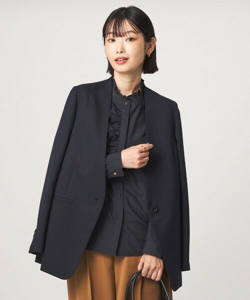 green label relaxing / グリーンレーベル リラクシング シャツ・ブラウス | フリル ディテール ブラウス マシンウォッシャブル UVカット | 詳細16