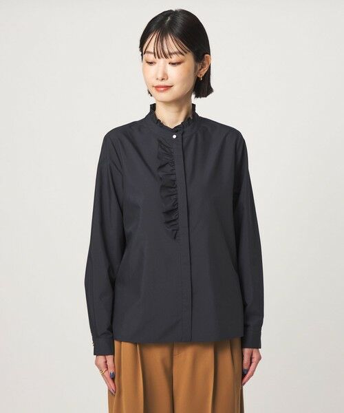 green label relaxing / グリーンレーベル リラクシング シャツ・ブラウス | フリル ディテール ブラウス マシンウォッシャブル UVカット | 詳細20