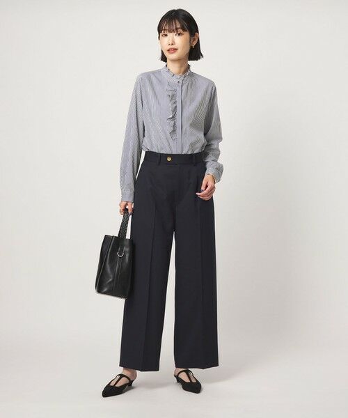 green label relaxing / グリーンレーベル リラクシング シャツ・ブラウス | フリル ディテール ブラウス マシンウォッシャブル UVカット | 詳細29