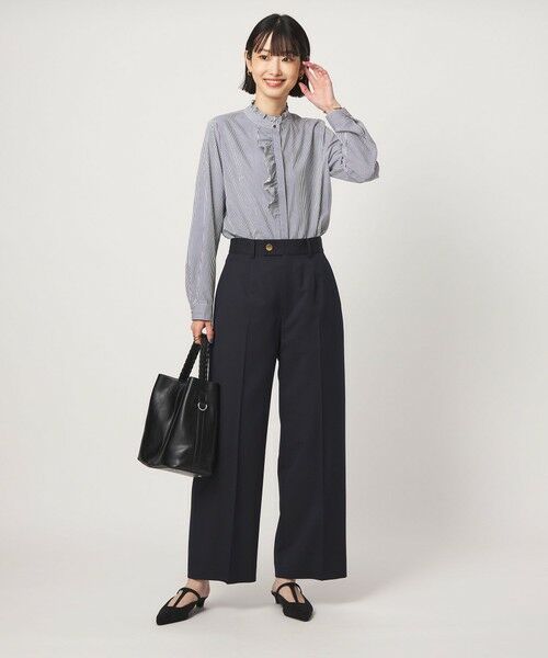 green label relaxing / グリーンレーベル リラクシング シャツ・ブラウス | フリル ディテール ブラウス マシンウォッシャブル UVカット | 詳細30