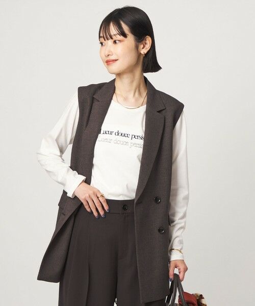 green label relaxing / グリーンレーベル リラクシング カットソー | ロゴ  ロングスリーブ カットソー（その他1）