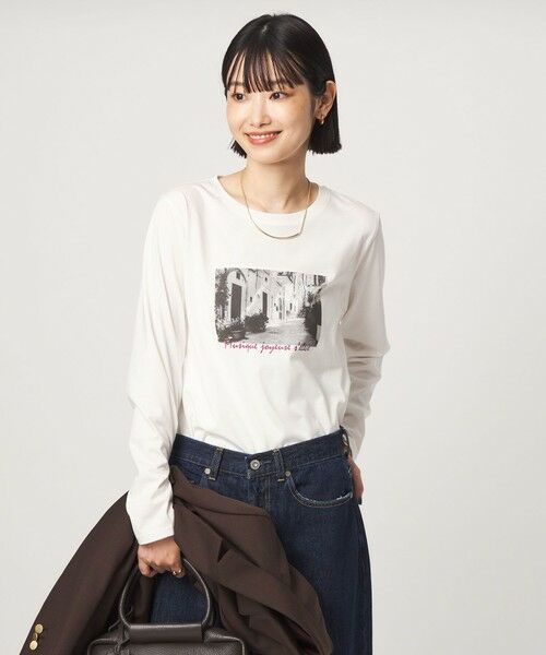 green label relaxing / グリーンレーベル リラクシング カットソー | ロゴ  ロングスリーブ カットソー（その他3）
