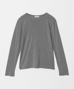 green label relaxing / グリーンレーベル リラクシング カットソー | シャイニーラメ クルーネック ロングスリーブ カットソー
