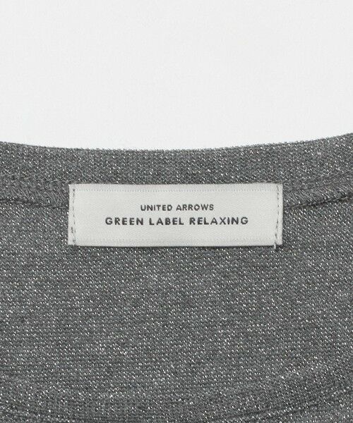 green label relaxing / グリーンレーベル リラクシング カットソー | シャイニーラメ クルーネック ロングスリーブ カットソー | 詳細7
