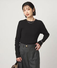green label relaxing / グリーンレーベル リラクシング ニット・セーター | ＜1_OF MINE＞リブ クルーネック ロングスリーブ プルオーバー ニット マシンウォッシャブル