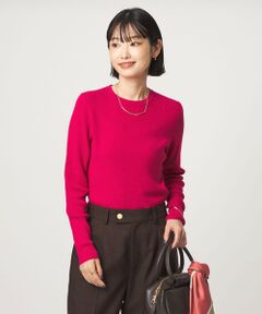 green label relaxing / グリーンレーベル リラクシング ニット・セーター | ＜1_OF MINE＞リブ クルーネック ロングスリーブ プルオーバー ニット マシンウォッシャブル