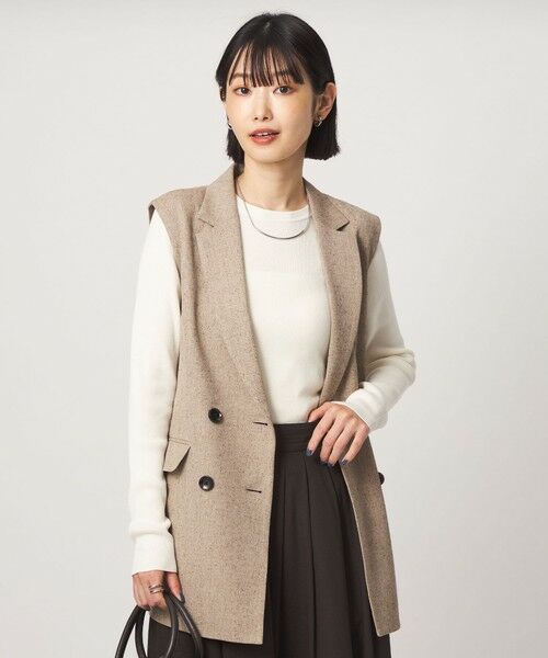 green label relaxing / グリーンレーベル リラクシング ニット・セーター | ＜1_OF MINE＞リブ クルーネック ロングスリーブ プルオーバー ニット マシンウォッシャブル | 詳細2