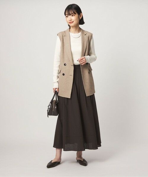 green label relaxing / グリーンレーベル リラクシング ニット・セーター | ＜1_OF MINE＞リブ クルーネック ロングスリーブ プルオーバー ニット マシンウォッシャブル | 詳細3