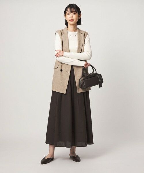 green label relaxing / グリーンレーベル リラクシング ニット・セーター | ＜1_OF MINE＞リブ クルーネック ロングスリーブ プルオーバー ニット マシンウォッシャブル | 詳細4