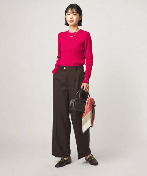 green label relaxing / グリーンレーベル リラクシング ニット・セーター | ＜1_OF MINE＞リブ クルーネック ロングスリーブ プルオーバー ニット マシンウォッシャブル | 詳細14