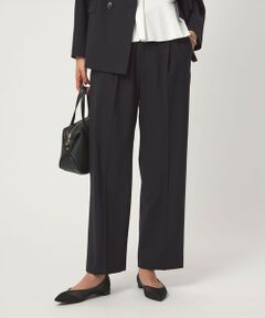 green label relaxing / グリーンレーベル リラクシング スラックス・ドレスパンツ | ［size SHORT/TALLあり］カチリラ ストレート パンツ ウォッシャブル ストレッチ