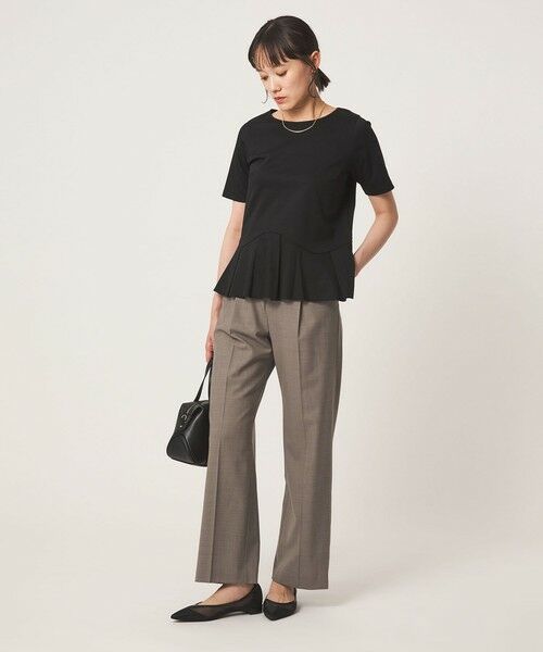 green label relaxing / グリーンレーベル リラクシング スラックス・ドレスパンツ | ［size SHORT/TALLあり］カチリラ ストレート パンツ ウォッシャブル ストレッチ | 詳細4