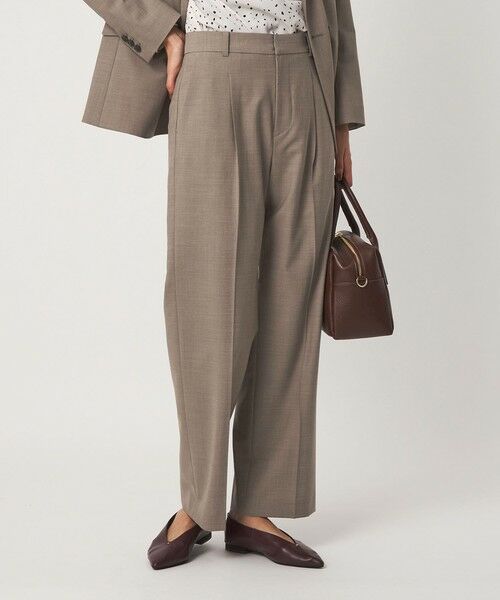 green label relaxing / グリーンレーベル リラクシング スラックス・ドレスパンツ | ［size SHORT/TALLあり］カチリラ ストレート パンツ ウォッシャブル ストレッチ | 詳細6