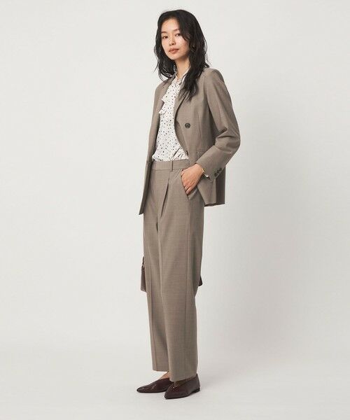 green label relaxing / グリーンレーベル リラクシング スラックス・ドレスパンツ | ［size SHORT/TALLあり］カチリラ ストレート パンツ ウォッシャブル ストレッチ | 詳細7