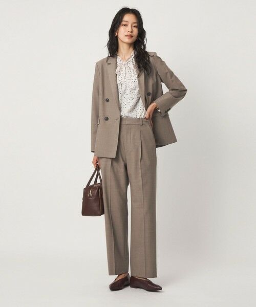 green label relaxing / グリーンレーベル リラクシング スラックス・ドレスパンツ | ［size SHORT/TALLあり］カチリラ ストレート パンツ ウォッシャブル ストレッチ | 詳細8