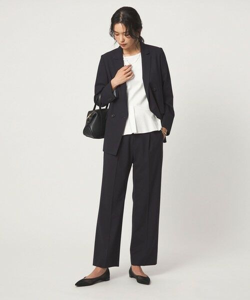 green label relaxing / グリーンレーベル リラクシング スラックス・ドレスパンツ | ［size SHORT/TALLあり］カチリラ ストレート パンツ ウォッシャブル ストレッチ | 詳細21