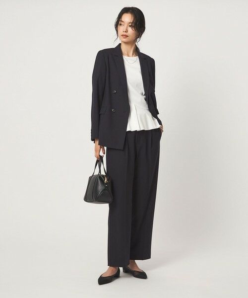 green label relaxing / グリーンレーベル リラクシング スラックス・ドレスパンツ | ［size SHORT/TALLあり］カチリラ ストレート パンツ ウォッシャブル ストレッチ | 詳細22