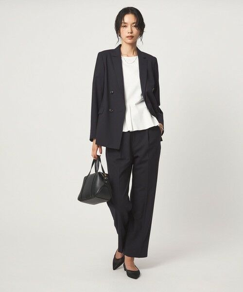 green label relaxing / グリーンレーベル リラクシング スラックス・ドレスパンツ | ［size SHORT/TALLあり］カチリラ ストレート パンツ ウォッシャブル ストレッチ | 詳細23