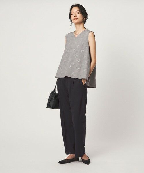 green label relaxing / グリーンレーベル リラクシング スラックス・ドレスパンツ | ［size SHORT/TALLあり］カチリラ ストレート パンツ ウォッシャブル ストレッチ | 詳細24