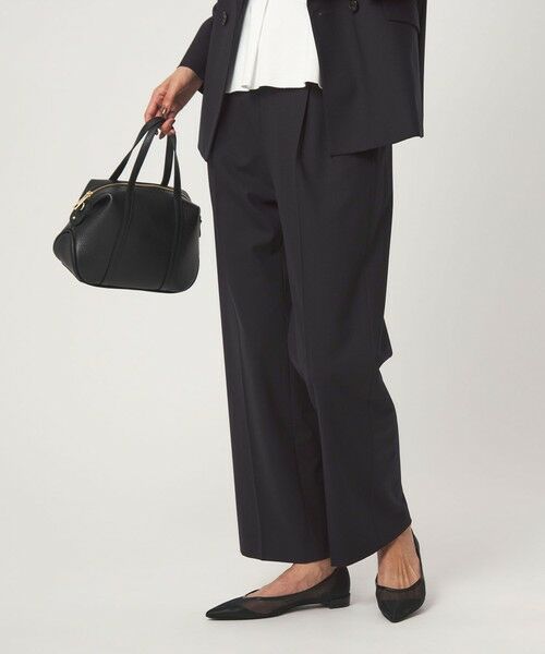 green label relaxing / グリーンレーベル リラクシング スラックス・ドレスパンツ | ［size SHORT/TALLあり］カチリラ ストレート パンツ ウォッシャブル ストレッチ | 詳細19