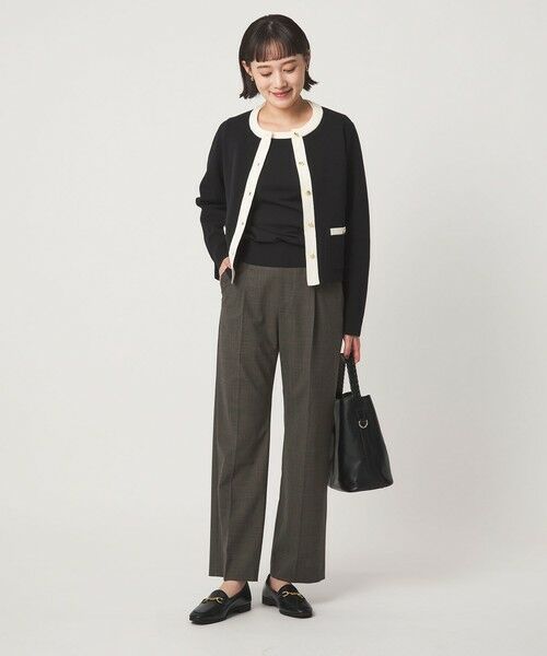green label relaxing / グリーンレーベル リラクシング スラックス・ドレスパンツ | ［size SHORT/TALLあり］カチリラ ストレート パンツ ウォッシャブル ストレッチ | 詳細30