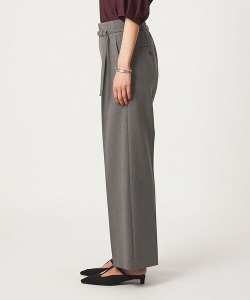 green label relaxing / グリーンレーベル リラクシング スラックス・ドレスパンツ | ［size SHORT/TALLあり］ライト ダブルクロス ワイド パンツ | 詳細14