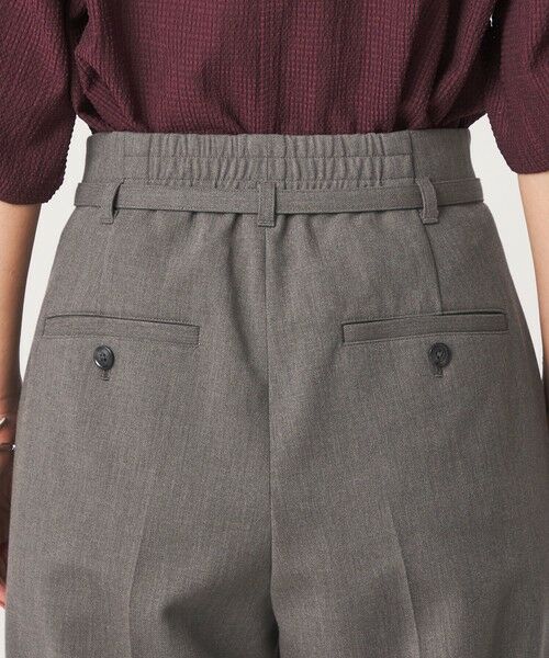 green label relaxing / グリーンレーベル リラクシング スラックス・ドレスパンツ | ［size SHORT/TALLあり］ライト ダブルクロス ワイド パンツ | 詳細17