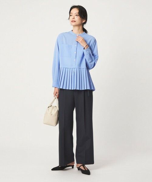 green label relaxing / グリーンレーベル リラクシング スラックス・ドレスパンツ | ［size SHORT/TALLあり］ライト ダブルクロス ワイド パンツ | 詳細28