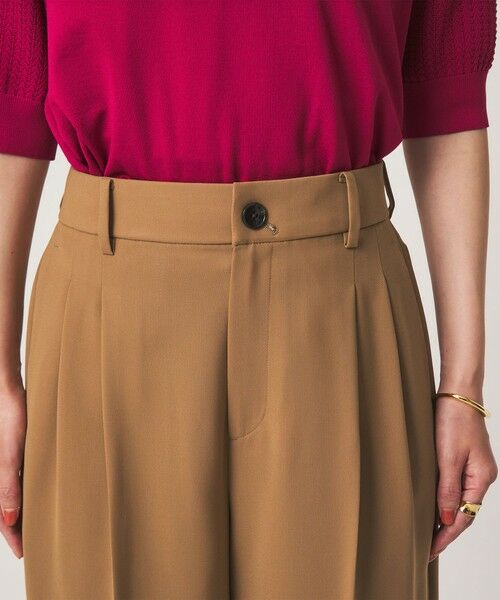 green label relaxing / グリーンレーベル リラクシング スラックス・ドレスパンツ | ［size SHORT/TALLあり］Daily Chic 2タック ワイド パンツ | 詳細20