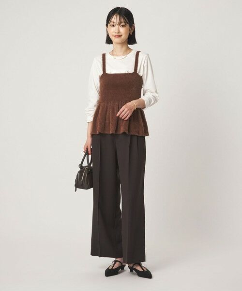 green label relaxing / グリーンレーベル リラクシング スラックス・ドレスパンツ | ［size SHORT/TALLあり］Daily Chic 2タック ワイド パンツ | 詳細26