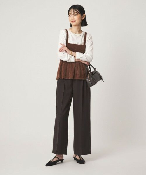 green label relaxing / グリーンレーベル リラクシング スラックス・ドレスパンツ | ［size SHORT/TALLあり］Daily Chic 2タック ワイド パンツ | 詳細27