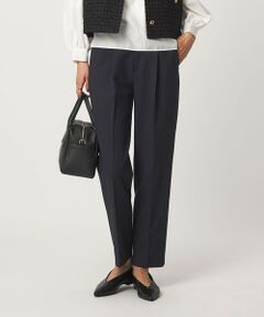 green label relaxing / グリーンレーベル リラクシング スラックス・ドレスパンツ | ［size SHORT/TALLあり］ライト ダブルクロス テーパード パンツ