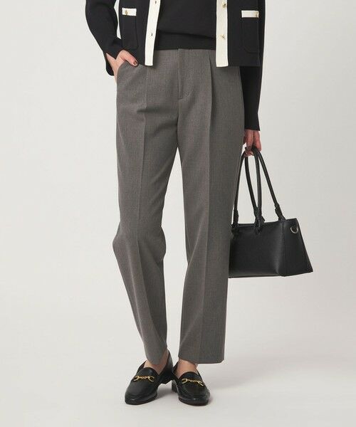 green label relaxing / グリーンレーベル リラクシング スラックス・ドレスパンツ | ［size SHORT/TALLあり］ライト ダブルクロス テーパード パンツ | 詳細8