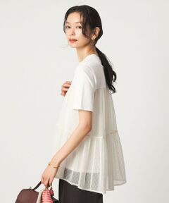 green label relaxing / グリーンレーベル リラクシング カットソー | ドットチュール ティアード プルオーバー カットソー