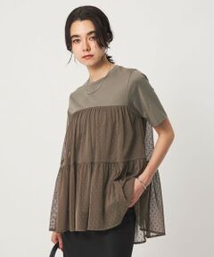 green label relaxing / グリーンレーベル リラクシング カットソー | ドットチュール ティアード プルオーバー カットソー