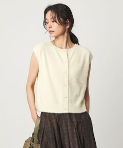 green label relaxing / グリーンレーベル リラクシング ニット・セーター | フラッフフェザー 2WAY フレンチスリーブ ニット