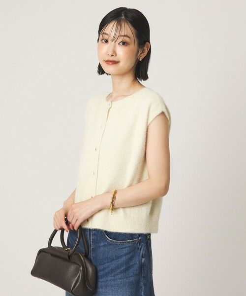 green label relaxing / グリーンレーベル リラクシング ニット・セーター | フラッフフェザー 2WAY フレンチスリーブ ニット | 詳細2