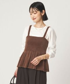 green label relaxing / グリーンレーベル リラクシング キャミソール・チューブトップ | フラッフフェザー ニット キャミソール