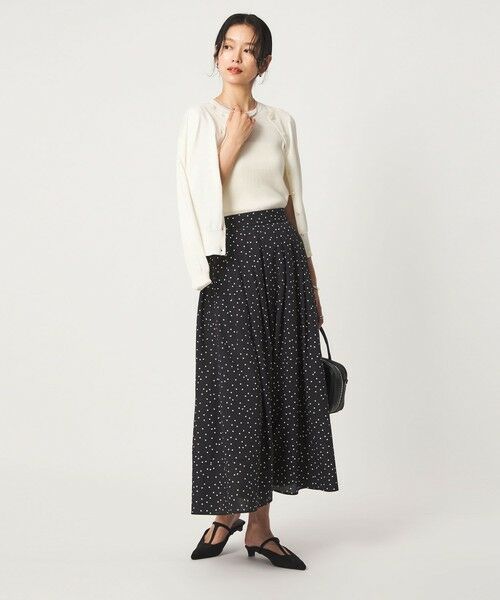 green label relaxing / グリーンレーベル リラクシング ニット・セーター | ＜1_OF MINE＞リブ クルーネック 5分袖 ニット プルオーバー マシンウォッシャブル | 詳細4