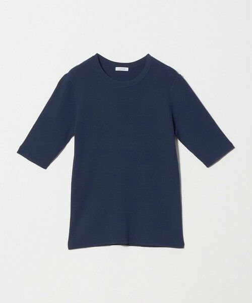 green label relaxing / グリーンレーベル リラクシング ニット・セーター | ＜1_OF MINE＞リブ クルーネック 5分袖 ニット プルオーバー マシンウォッシャブル | 詳細27