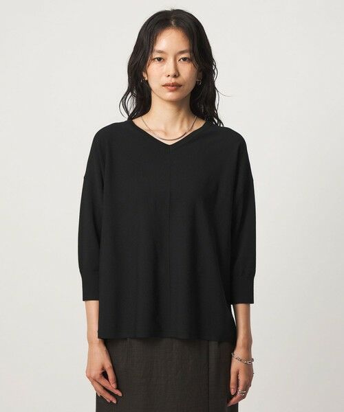 green label relaxing / グリーンレーベル リラクシング ニット・セーター | Vネック ドルマン プルオーバー ニット ウォッシャブル 接触冷感 UVカット | 詳細11