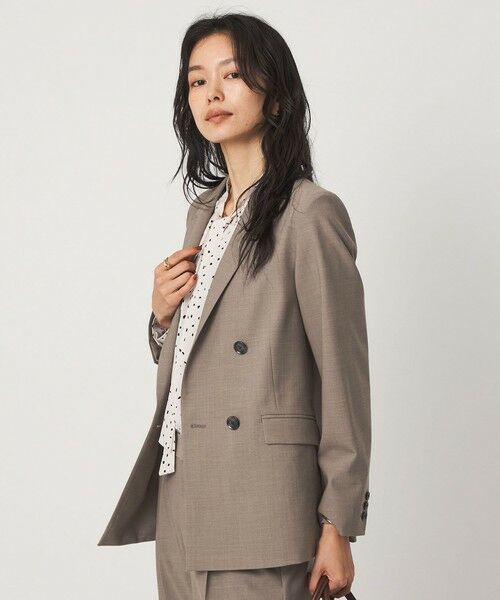green label relaxing / グリーンレーベル リラクシング テーラードジャケット | ［size SHORT/TALLあり］カチリラ ダブル ジャケット ウォッシャブル ストレッチ | 詳細2