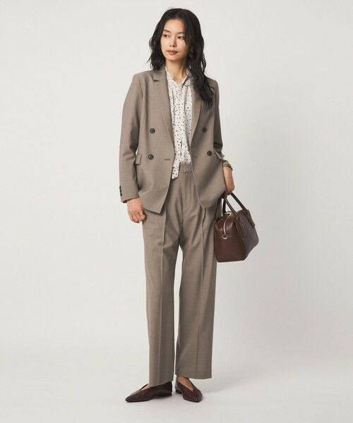 green label relaxing / グリーンレーベル リラクシング テーラードジャケット | ［size SHORT/TALLあり］カチリラ ダブル ジャケット ウォッシャブル ストレッチ | 詳細4